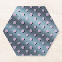 Blue Lavender Polka Dot Onderzetter Set