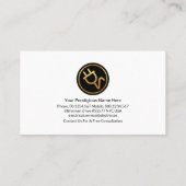 Blue Layer Gold Line Home Electrical bedrading Visitekaartje (Achterkant)