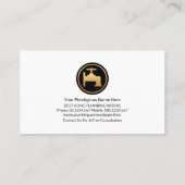 Blue Layer Gold Line Home Plumbing Visitekaartje (Achterkant)