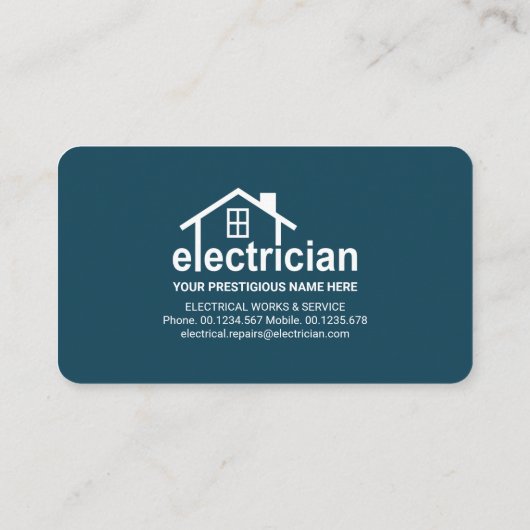 Blue Layers Creative Electricia Home Visitekaartje (Achterkant)