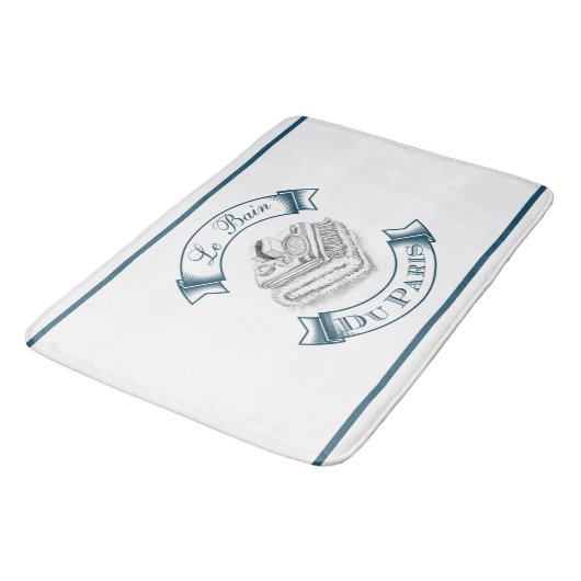 Blue Le Bain Du Paris Toothborstel & Soap Dispense Badmat (Gekanteld)