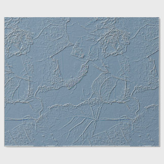 Blue leaf design with edges, lines, abstract plant cadeaupapier