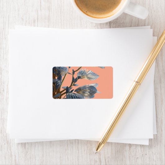 Blue Leaf Natuur Plant Etiket (Insitu)