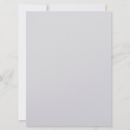 Blue Leaf Wedding Invitations Kaart (Achterkant)