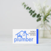 Blue Leaking Home Piping Lijst Visitekaartje (Staand voorkant)