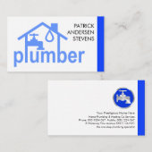 Blue Leaking Home Piping Lijst Visitekaartje (Voorkant / Achterkant)