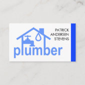 Blue Leaking Home Piping Lijst Visitekaartje (Voorkant)