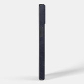 Blue Leather Bold Monogram Masculine Case-Mate iPhone Case (Achterkant / Rechts)