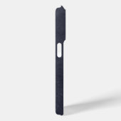 Blue Leather Bold Monogram Masculine Case-Mate iPhone Case (Achterkant / Rechts)
