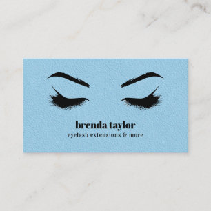 BLUE LEATHER chic Eyelash Browbar professional Visitekaartje