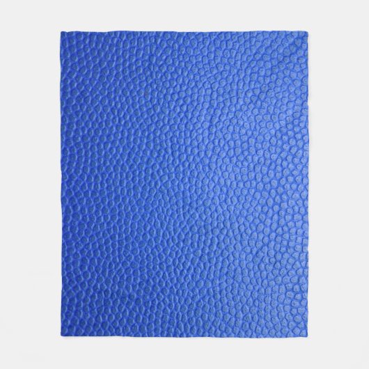 Blue leather skin texture skin fleece deken (Voorkant)