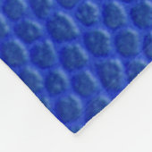 Blue leather skin texture skin fleece deken (Hoek)