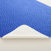 Blue leather skin texture skin sherpa deken (3/4)