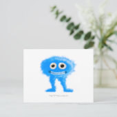 Blue Leggy Critter Briefkaart (Staand voorkant)