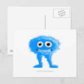 Blue Leggy Critter Briefkaart (Voorkant / Achterkant)