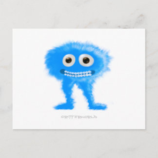 Blue Leggy Critter Briefkaart