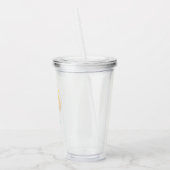 Blue Lemon Float: Lachende Bichon Cotton Candy Acryl Drinkbeker (Links)