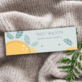 Blue Lemon Fruity Bold Abstract earing Display Mini Visitekaartje