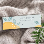 Blue Lemon Fruity Bold Abstract earing Display Mini Visitekaartje