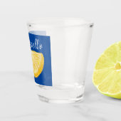 Blue Lemon Limoncello Custom Shot Glas (Rechts)