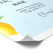Blue Lemon Ma-osa bar Poster (Hoek)