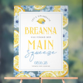 Blue Lemon Main Squeeze Acryl Welkomstbord Bord (Neutraal)