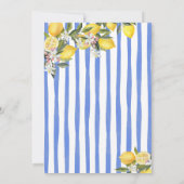 Blue Lemon Main Squeeze Bridal Shower Kaart (Achterkant)
