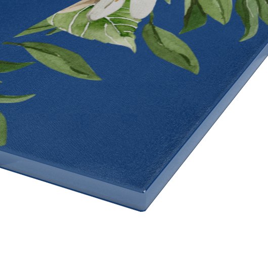 Blue Lemon Mediterraan Monogram Snijplank (Hoek)