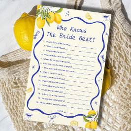 Blue Lemon Vrijgezellenfeest Who Knows Bride Beste