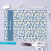 Blue Lemon Watercolor Tissuepapier (Craft)