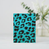 BLUE LEOPARD BRIEFKAART (Staand voorkant)