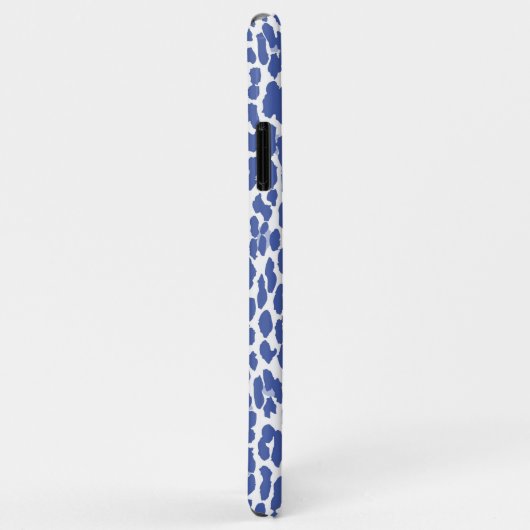 Blue Leopard Pattern Case-Mate iPhone Case (Achterkant/rechts)