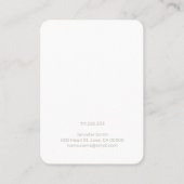 Blue Leopard Pattern Handmade Jewelry Stud Display Visitekaartje (Achterkant)