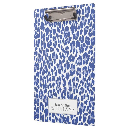 Blue Leopard Pattern Klembord (Links)