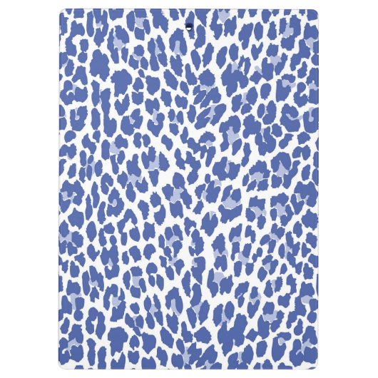 Blue Leopard Pattern Klembord (Achterkant)