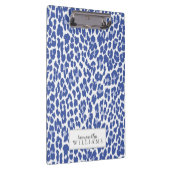 Blue Leopard Pattern Klembord (Rechts)