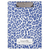 Blue Leopard Pattern Klembord (Voorkant)