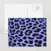 Blue Leopard print background Briefkaart (Voorkant / Achterkant)