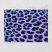 Blue Leopard print background Briefkaart (Voorkant)