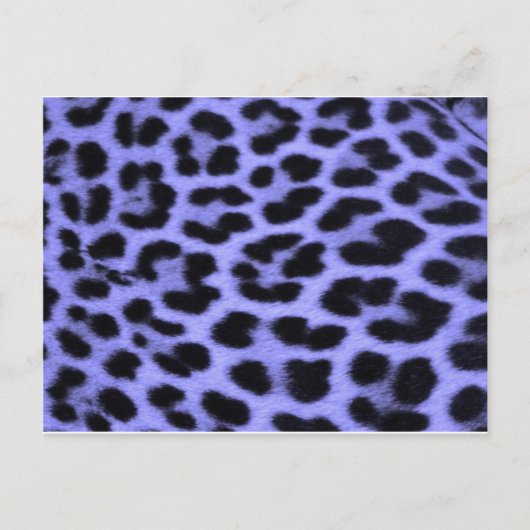 Blue Leopard print background Briefkaart (Voorkant)