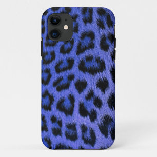Blue Leopard Print iPhone 5 Hoesje (high res.)