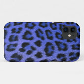 Blue Leopard Print iPhone 5 Hoesje (high res.) (Achterkant (horizontaal))