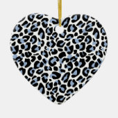 Blue Leopard Print Ornament (Voorkant)