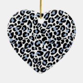 Blue Leopard Print Ornament (Achterkant)