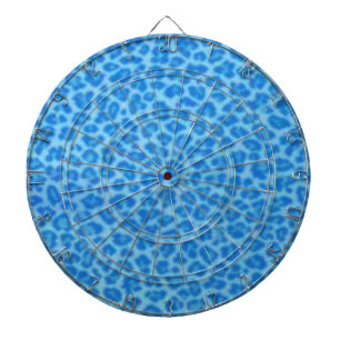 Blue Leopard Skin-kaart Dartbord