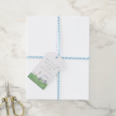 Blue let's par t-shirt Golf Verjaardagscadeau labe Cadeaulabel (Met Touw)