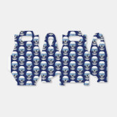 Blue Let's Rock Skull Bedankdoosjes (Uitgevouwen)