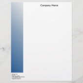 Blue Letterhead Gepersonaliseerd Briefhoofd (Voorkant)