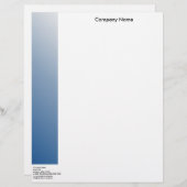 Blue Letterhead Gepersonaliseerd Briefhoofd (Voorkant / Achterkant)