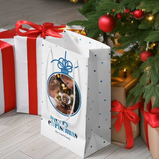 Blue Letters Ornament Foto Klein Cadeauzakje